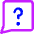 Chat Bubble Square Question Icon from Core Neon - Free Set