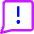 Chat Bubble Square Warning Icon from Core Neon - Free Set