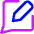 Chat Bubble Square Write Icon from Core Neon - Free Set