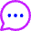 Chat Bubble Typing Oval Icon from Core Neon - Free Set