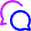 Chat Two Bubbles Oval Icon from Core Neon - Free Set