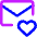 Inbox Favorite Heart Icon from Core Neon - Free Set