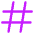Sign Hashtag Icon from Core Neon - Free Set