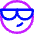 Smiley Cool Icon from Core Neon - Free Set
