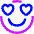 Smiley In Love Icon from Core Neon - Free Set