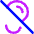 Hearing Deaf 1 Icon from Core Neon - Free Set