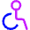 Wheelchair 1 Icon from Core Neon - Free Set