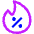 Discount Percent Fire Icon from Core Neon - Free Set
