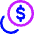 Dollar Coin 1 Icon from Core Neon - Free Set