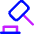 Justice Hammer Icon from Core Neon - Free Set