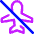 Airplane Disabled Icon from Core Neon - Free Set
