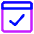 Browser Check Icon from Core Neon - Free Set