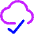 Cloud Check Icon from Core Neon - Free Set