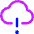 Cloud Warning Icon from Core Neon - Free Set