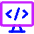 Code Monitor 1 Icon from Core Neon - Free Set