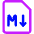 Markdown Document Programming Icon from Core Neon - Free Set