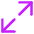 Line Arrow Expand Diagonal Large 1 Icon from Core Neon Set