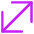 Diagonal Line Arrow Large 1 Icon from Core Neon Set