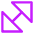 Diagonal Triangle Arrow Large 1 Icon from Core Neon Set