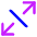 Line Arrow Expand Diagonal 3 Icon from Core Neon Set