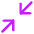 Line Arrow Shrink Diagonal 1 Icon from Core Neon Set | Free Download as SVG Vector and Transparent PNG | Streamline icons