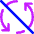 Line Arrow Synchronize Disable Icon from Core Neon Set