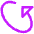 Triangle Arrow Rotate Diagonal Left 2 Icon from Core Neon Set