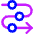 Line Arrow Roadmap Icon from Core Neon Set