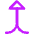 Triangle Arrow Merge Vertical Icon from Core Neon Set