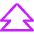 Double Tailless Triangle Arrow Up Icon from Core Neon Set