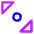 Tailless Triangle Arrow Diagonal Scroll 2 Icon from Core Neon Set