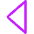 Tailless Triangle Arrow Left 1 Icon from Core Neon Set