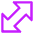 Thick Arrow Diagonal 1 Icon from Core Neon Set