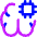 Artificial Intelligence Brain Chip Icon from Core Neon Set