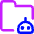 Ai Folder Robot Icon from Core Neon Set