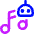 Ai Generate Music Robot Icon from Core Neon Set