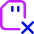 Sd Card Delete Cross Icon from Core Neon Set