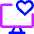 Desktop Favorite Heart Icon from Core Neon Set