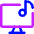 Desktop Music Icon from Core Neon Set