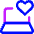 Laptop Favorite Heart Icon from Core Neon Set