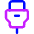 Usb Cable Icon from Core Neon Set
