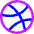 Dribble Logo Icon from Core Neon Set