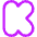 Kickstarter Logo Icon from Core Neon Set