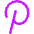 Pinterest Logo Icon from Core Neon Set