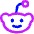 Reddit Logo Icon from Core Neon Set
