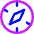 Safari Logo Icon from Core Neon Set