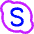 Skype Logo Icon from Core Neon Set