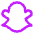 Snapchat Logo Icon from Core Neon Set