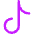Tiktok Logo Icon from Core Neon Set