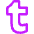 Tumblr Logo Icon from Core Neon Set